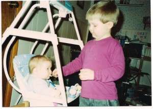 Shawn feeding Patrick