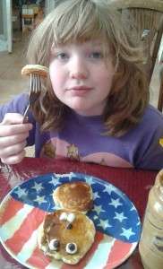 groundhog Emma eating